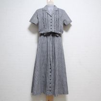 黒系チェックワンピース【M】
