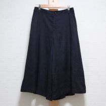 紺麻ブレンドワイドパンツ【4(11号)】