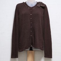 こげ茶リボン使いカーディガン【M】