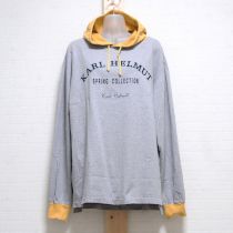 グレー×からしパーカー