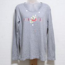 グレー苺長Tシャツ【L】