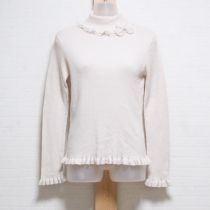 生成リボン付きリブニットタートル