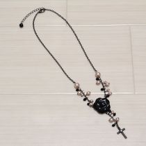 黒薔薇モチーフロザリオ