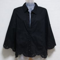 黒エンブロイダリーブラウス【9号】