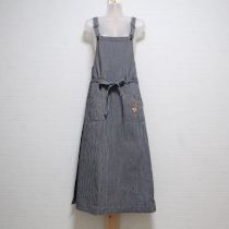 紺うさぎ刺繍巻ジャンパースカート
