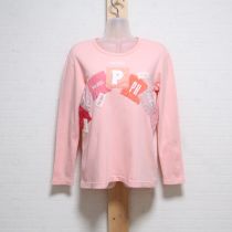 ピンクロゴパッチ長Tシャツ