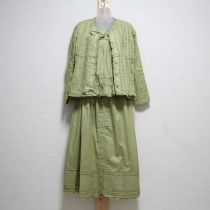 【ゆったり】薄荷ピコフリルローン3点セット