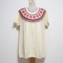 生成薔薇丸ヨークニットチュニック