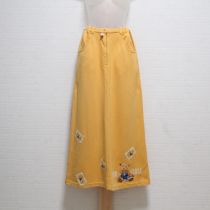 黄系くまプリントカットソースカート