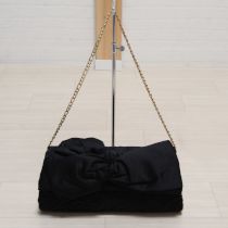 黒リボン付きレース2WAYバッグ