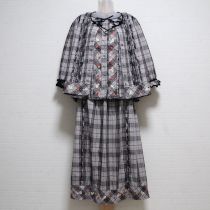 【ゆったり】黒系オリチェ苺刺繍3点セット
