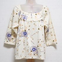 生成くちなしと小箱フリルカットソー【L】
