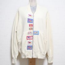 生成ワッペンスウェットブルゾン