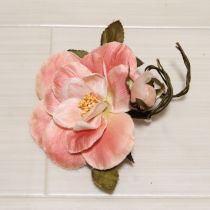 ピンク系薔薇コサージュ