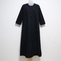 黒ひし形ドットフォークロアワンピース
