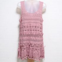 ピンククロッシェチュニック