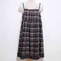 黒系プラネットチェックキャミチュニック