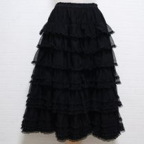 黒チュール段々スカート