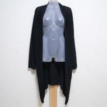 黒モチーフ付きロングカーディガン