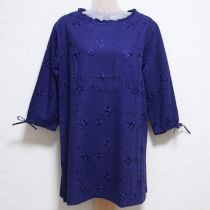 紺花刺繍チュニック