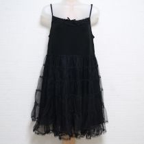 黒チュール使いベロアキャミチュニック
