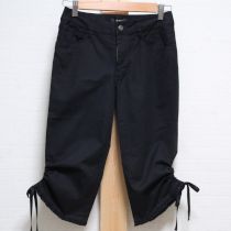 黒絞り紐付きパンツ