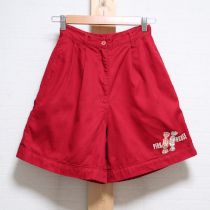 赤キャラメルプリントショートパンツ