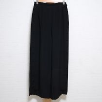 黒ジョーゼットワイドパンツ【M】