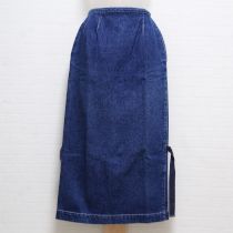 紺デニムIラインスカート