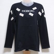 黒ネーム付き長Tシャツ【M】