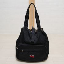 黒チェリーワッペン2WAYバッグ