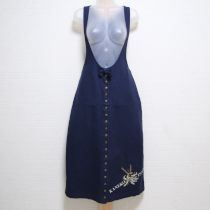 紺鈴蘭刺繍ジャンパースカート