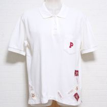 白ネーム付き【P】ポロシャツ【L】