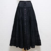 黒レース&リボン使いローンスカート