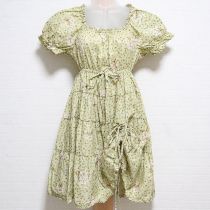 薄荷白つめ草ローンチュニックブラウス