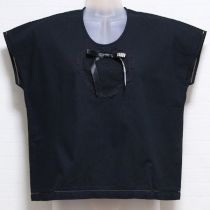 黒ハートパッチブラウス