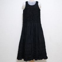 黒ピコフリルローンワンピース