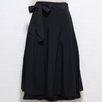 黒ボックスプリーツレイヤー風スカート【9号】