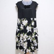 黒マグノリアカットソーワンピース【3(9号)】