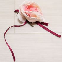 ピンク系薔薇2WAYコサージュ