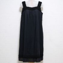 黒ニットレース使いキャミワンピース【11号】
