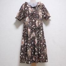 黒フェイバリットブーケワンピース