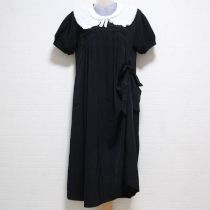 黒倒しタック使いたくし上げワンピース