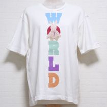 オフ白ギンガムうさぎTシャツ