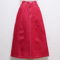 赤くまワッペンAラインスカート【M】