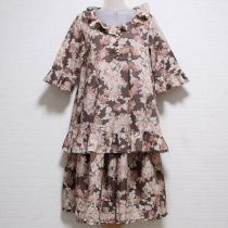 茶系ロージアフルーリーチュニックブラウス&スカート