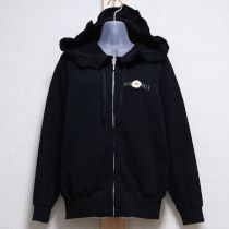 黒ギンガム雛菊フリルパーカー