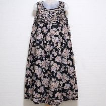 黒アクアローズプリントワンピース【3(M)】