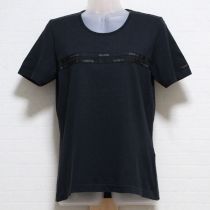 黒ロゴテープTシャツ【M】