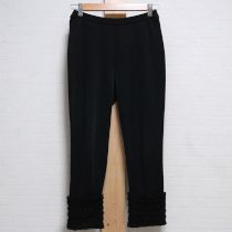 黒裾折返しレースレギンス【7号】
